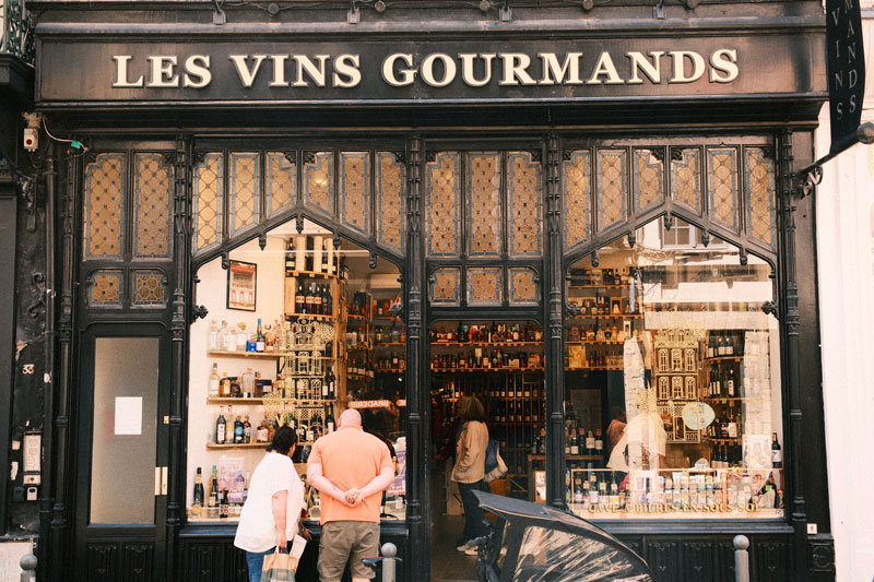 Elegant wine and spirits shop in Lille, perfect for discovering French terroir